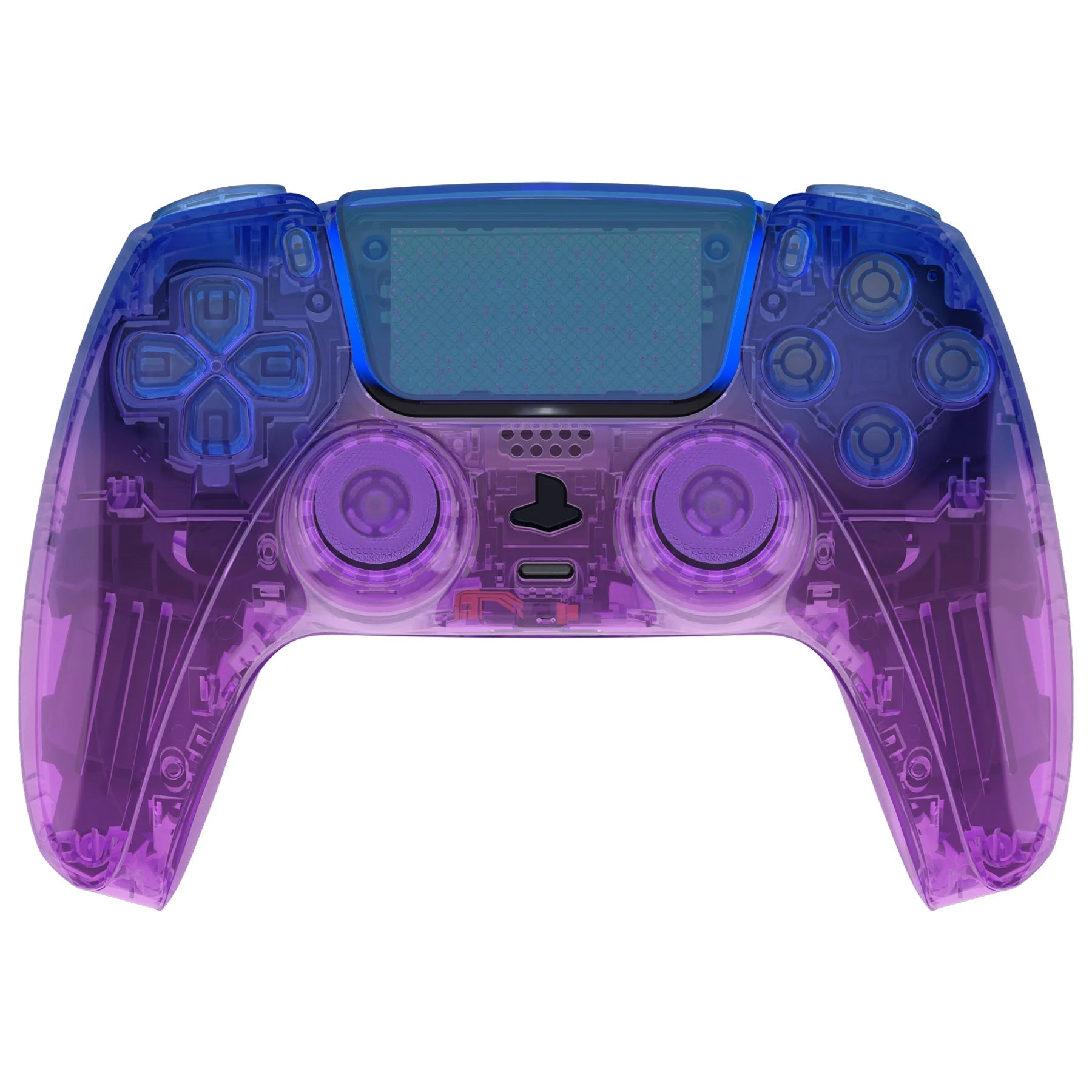 Transparent Blue to Purple PlayStation 5 Controller