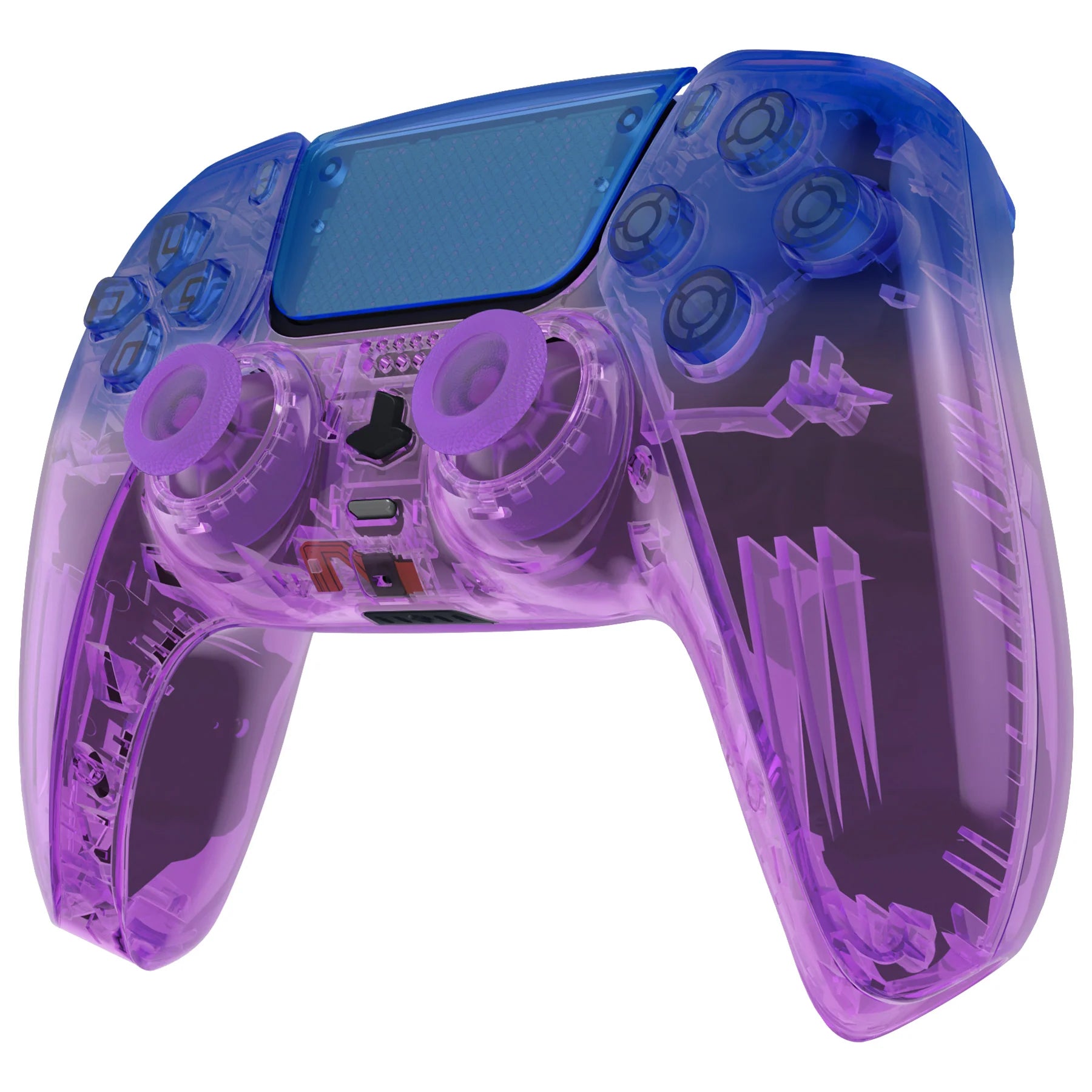 Transparent Blue to Purple PlayStation 5 Controller