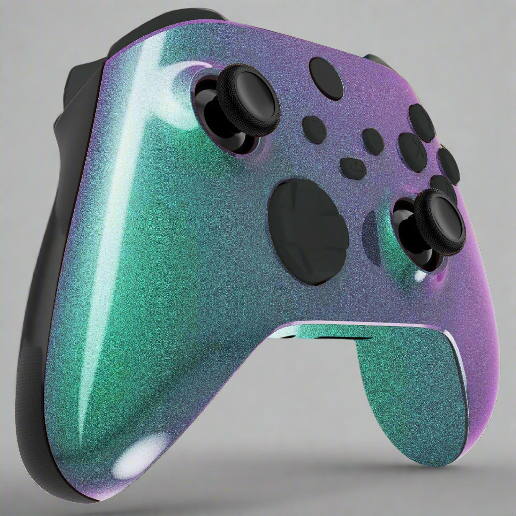 GOAT Two-Tone Chameleon Green/Black Custom Xbox Controller