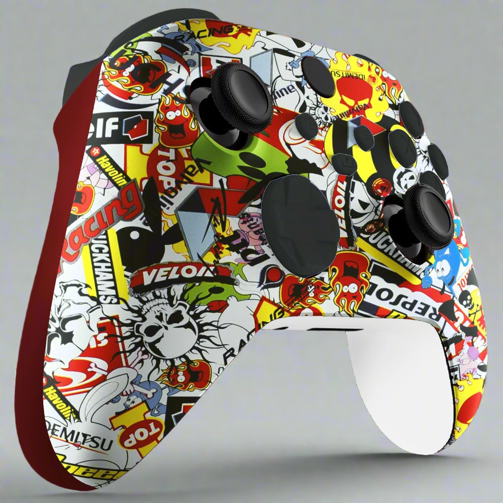 GOAT Sticker Bomb Custom Xbox Controller