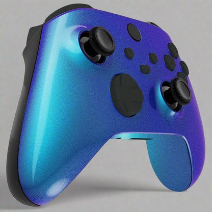 GOAT Two-Tone Chameleon Blue/Black Custom Xbox Controlle